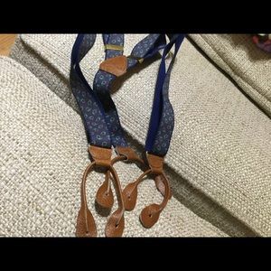 Men’s Y Back Suspenders Red Blue Green